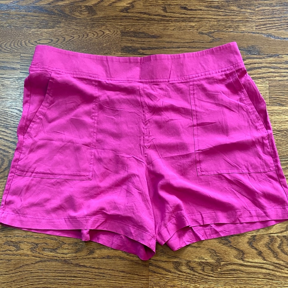 Wildfox Women’s Bright Pink Rayon Summer Casual Shorts‎ Size XLarge NWT